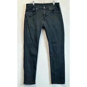 Levi's 511‎ Men's Tag 32x30 Slim Fit Dark Wash Black Denim Jeans EUC